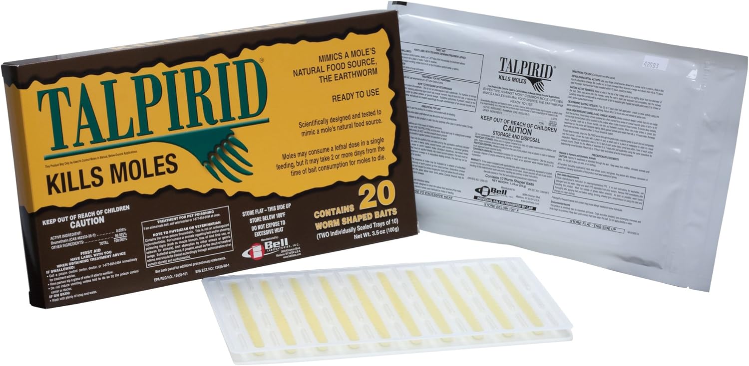 Talprid Mole Bait 5 Packs (20 worms)