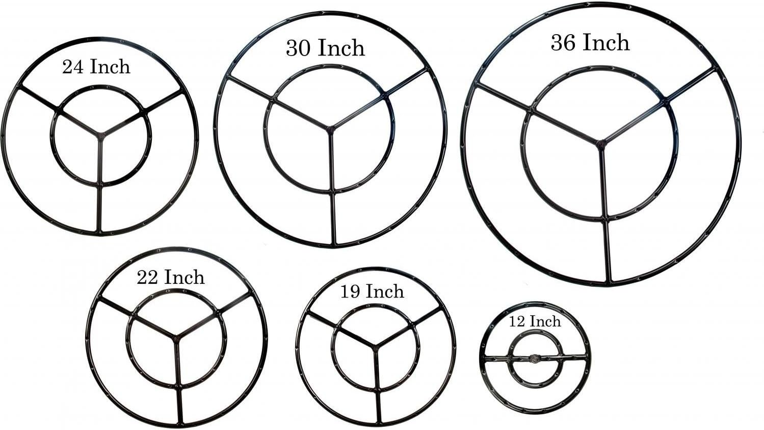 Dagan Black Fire Ring (DG-FR-30), 30-Inches