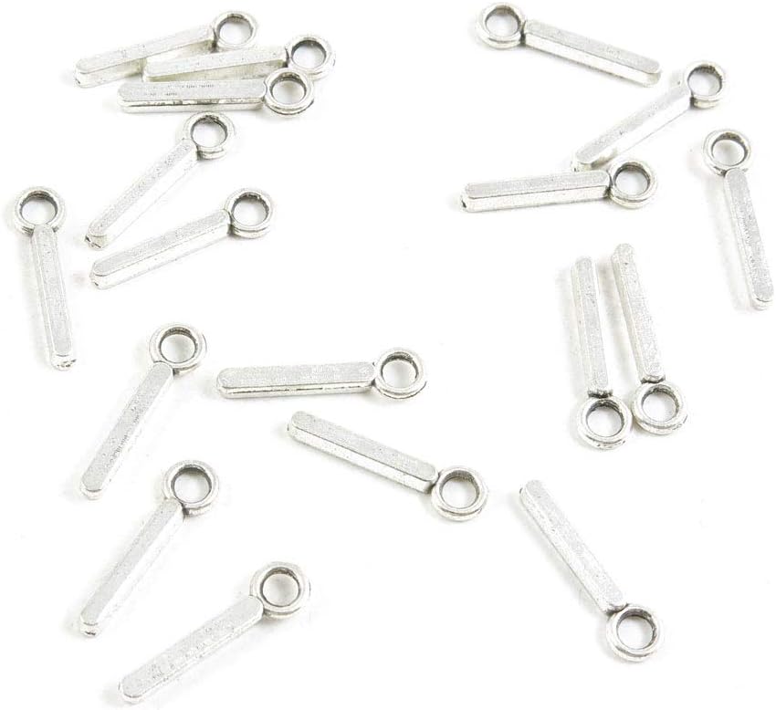 2260 Pieces Antique Silver Tone Jewelry Making Charms Crafting Beading Craft Y7NC8 Alphabet Letter I