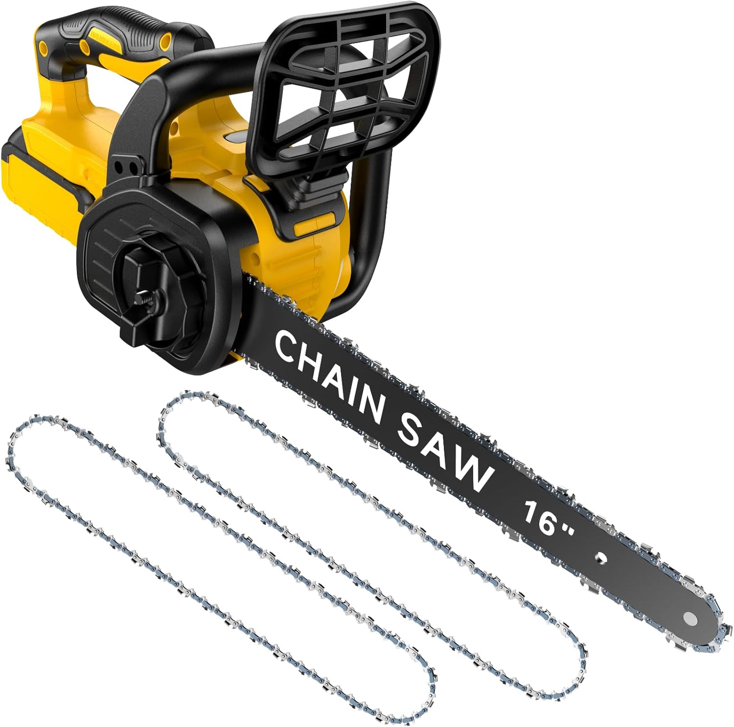 16 Inch Cordless Brushless Chainsaw Compatible with Dewalt 20V Battery (Battery Not Included), Electric Battery Powered Chain Saw for Wood Cutting/Tree Trimming