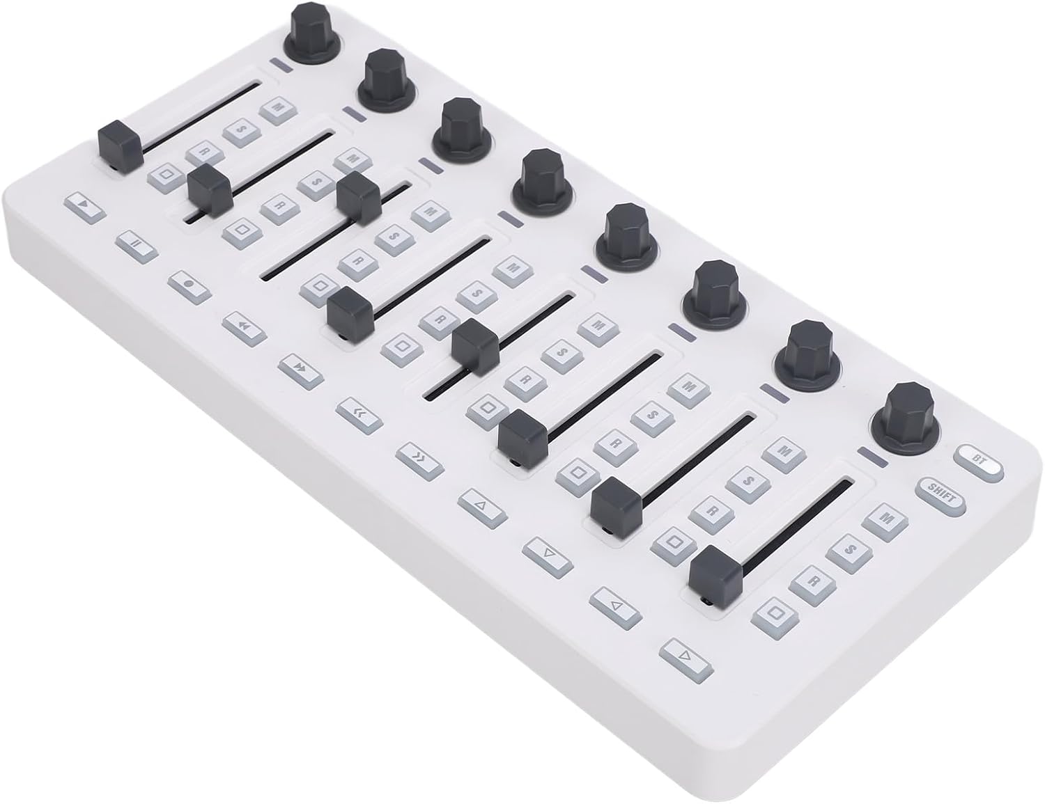 MIDI Controller Mixer Portable with 8 Push Buttons 43 Control Keys 8 Knobs for Digital Sound Workstations Easy Control