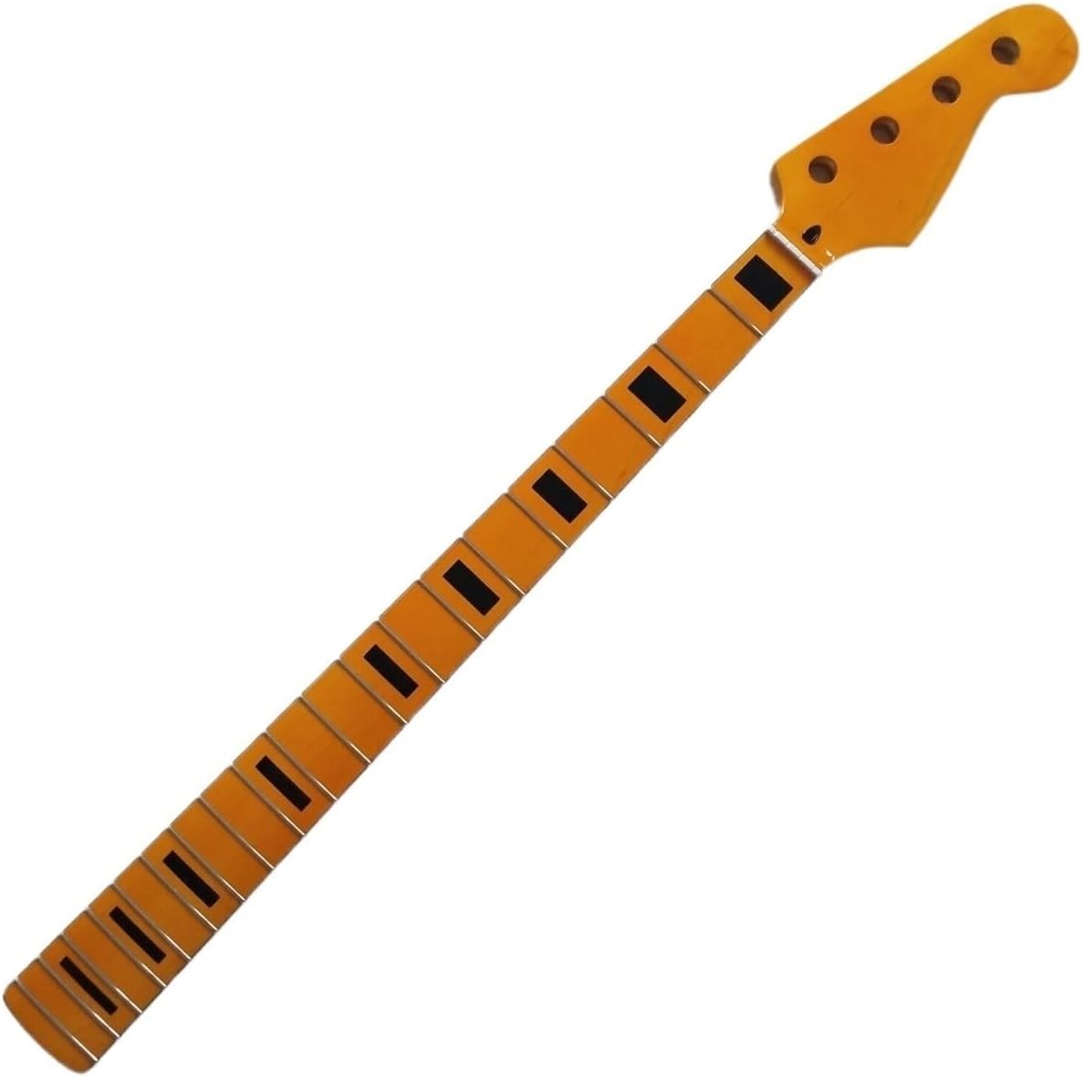 Yellow P Bass Guitar Neck 20 Fret 34 Inch Maple Fingerboard Inlay Replacement Parts