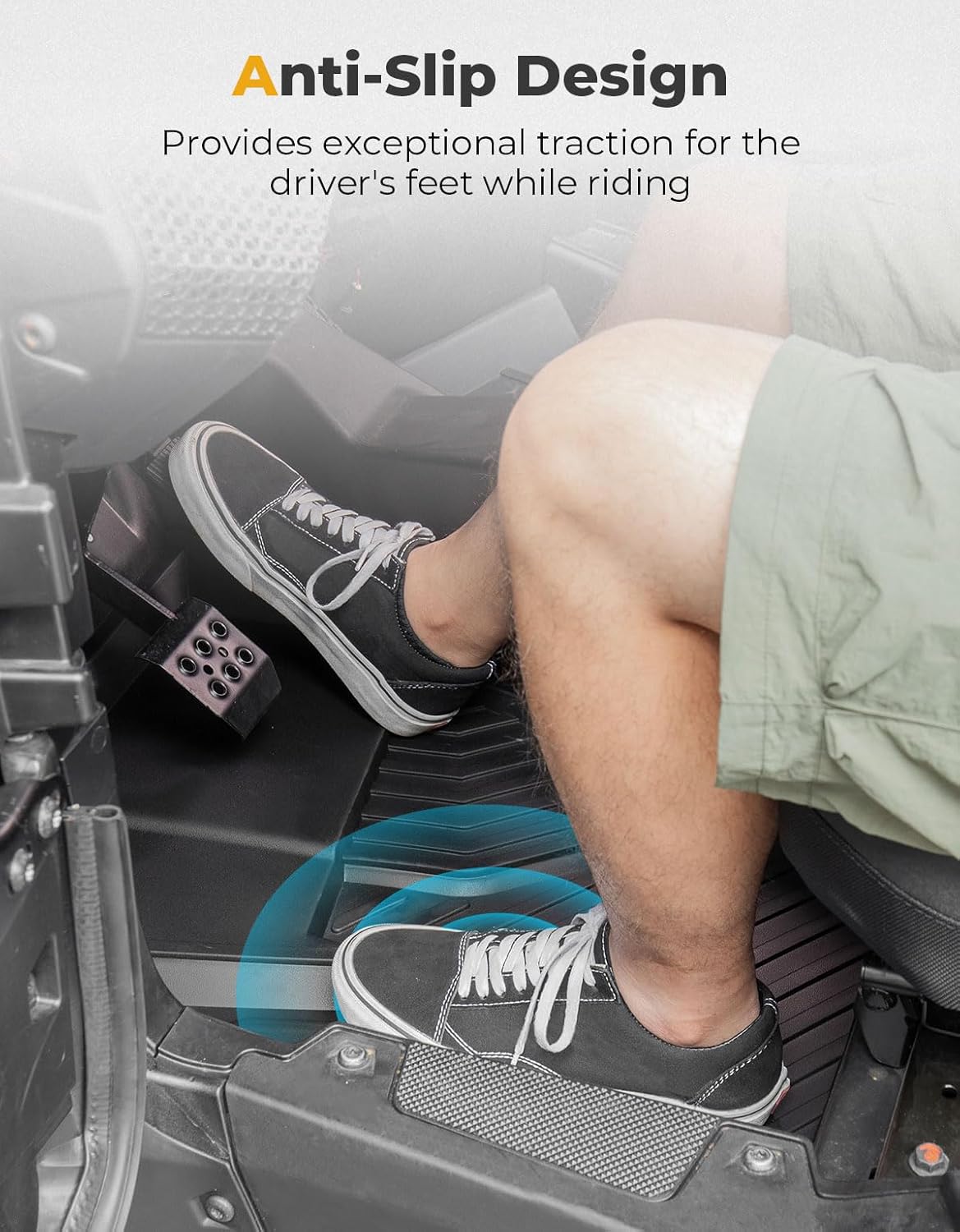 KEMIMOTO 2024/2025+ XP 1000 TPE Floor Mats Compatible with 2024/2025+ Polaris RZR XP 1000/4 1000 Non-Slip Front Row Floor Accessories 2PCS All-Weather Protection Slush Mats Liners