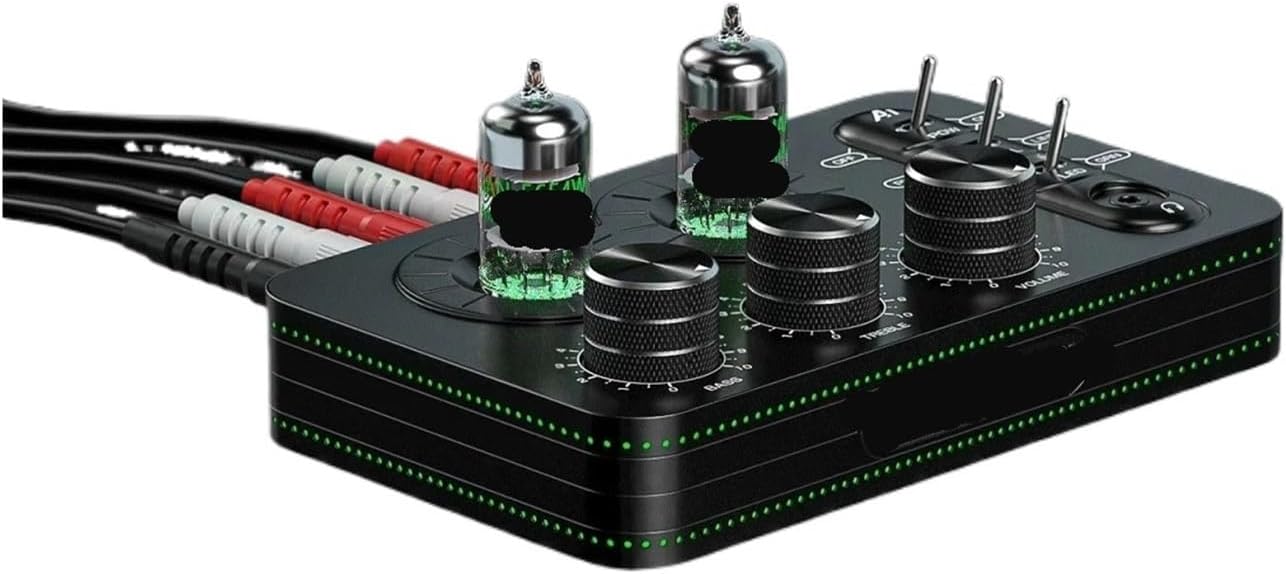 A1 HiFi GE5654 Vacuum Tube Phono Preamplifier for Turntable Stereo Tube Audio Preamp Headphone Amplifier with Tone Control