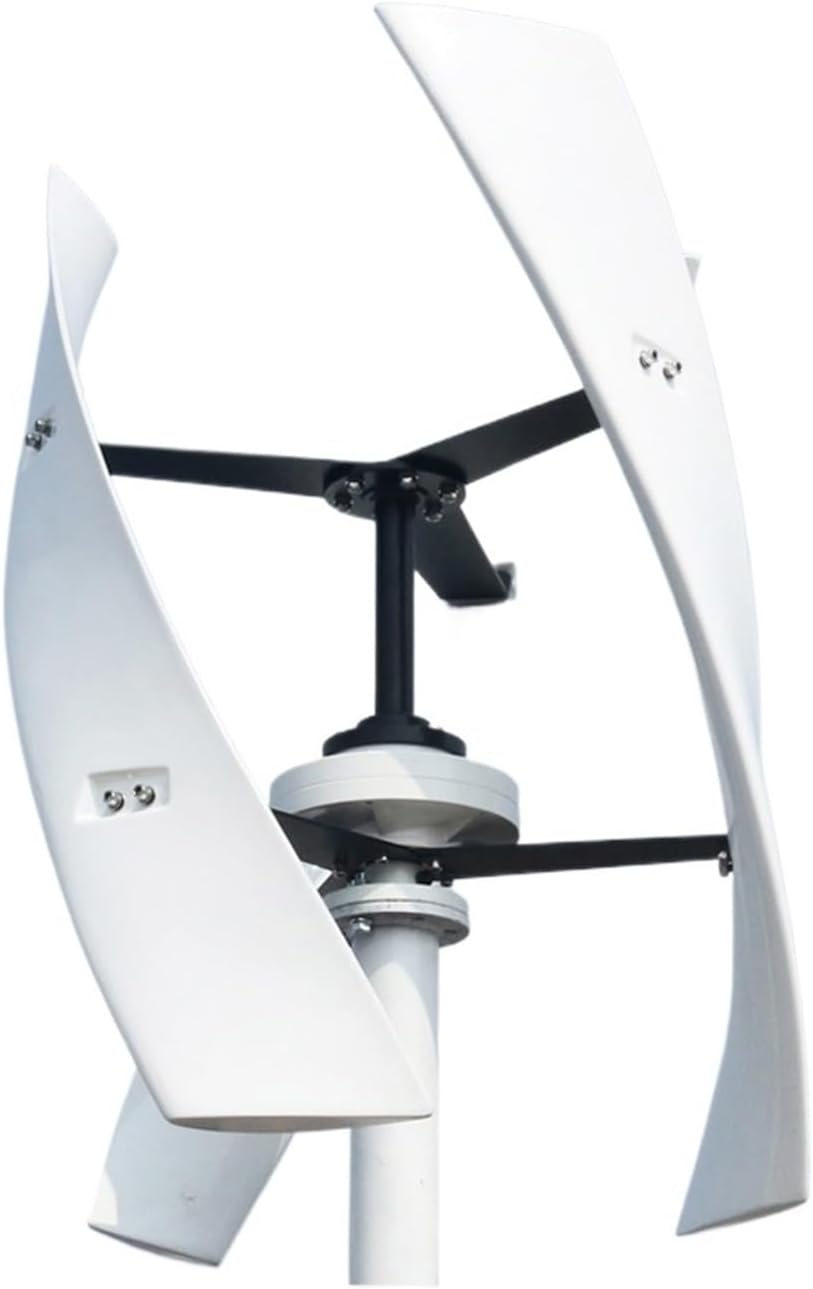 Wind Turbines, 10KW 12V 24V 48V Wind Power Turbine Generator for Home Farm 10000W Vertical Free Energry Electric Windmill Low Wind Speed Starting Wind Turbines(White,48V_10KW)