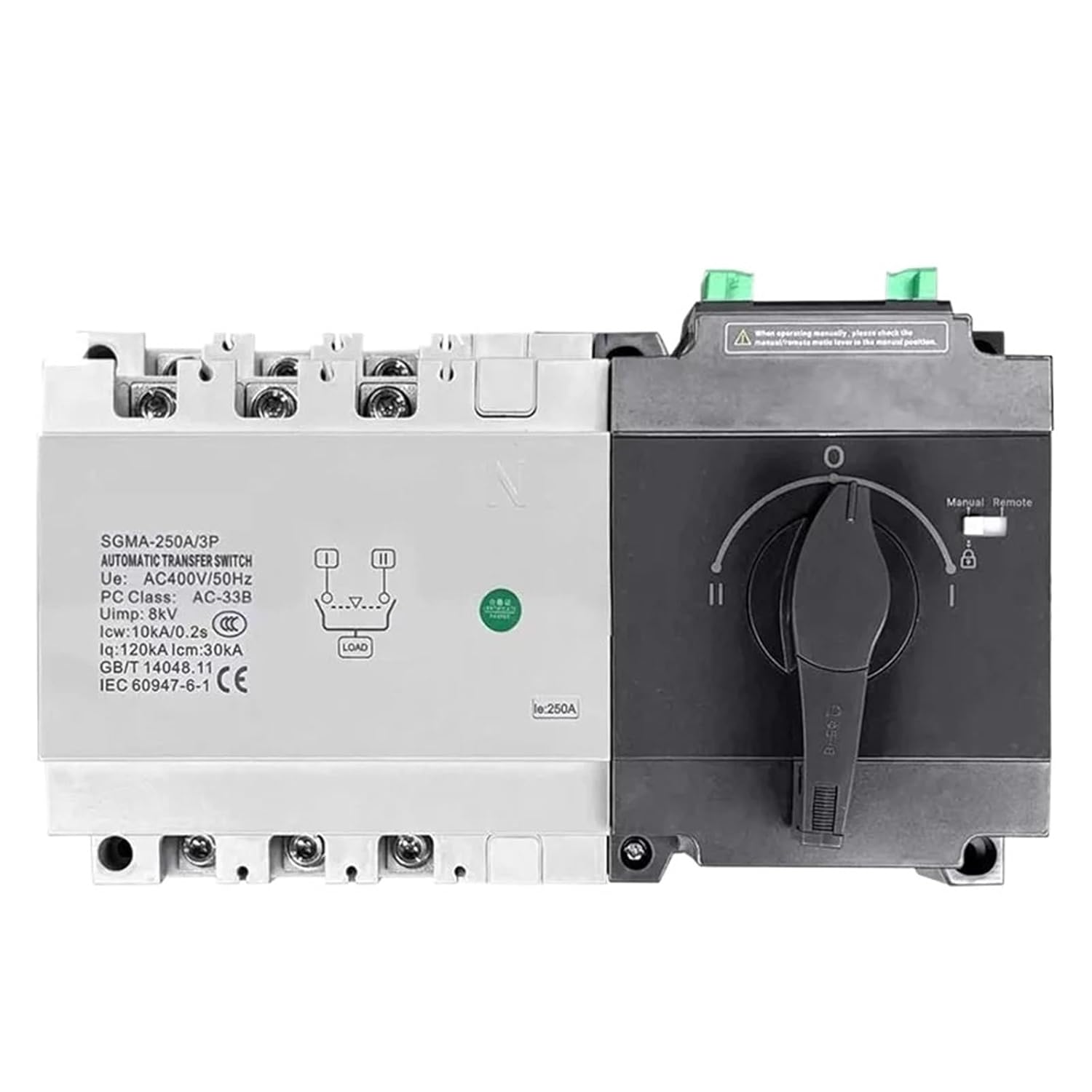1pcs Genset Generator ATS Dual Power Automatic Transfer Switch SGM SGMA-250A 250A 3P Match with Generator Control Moudel