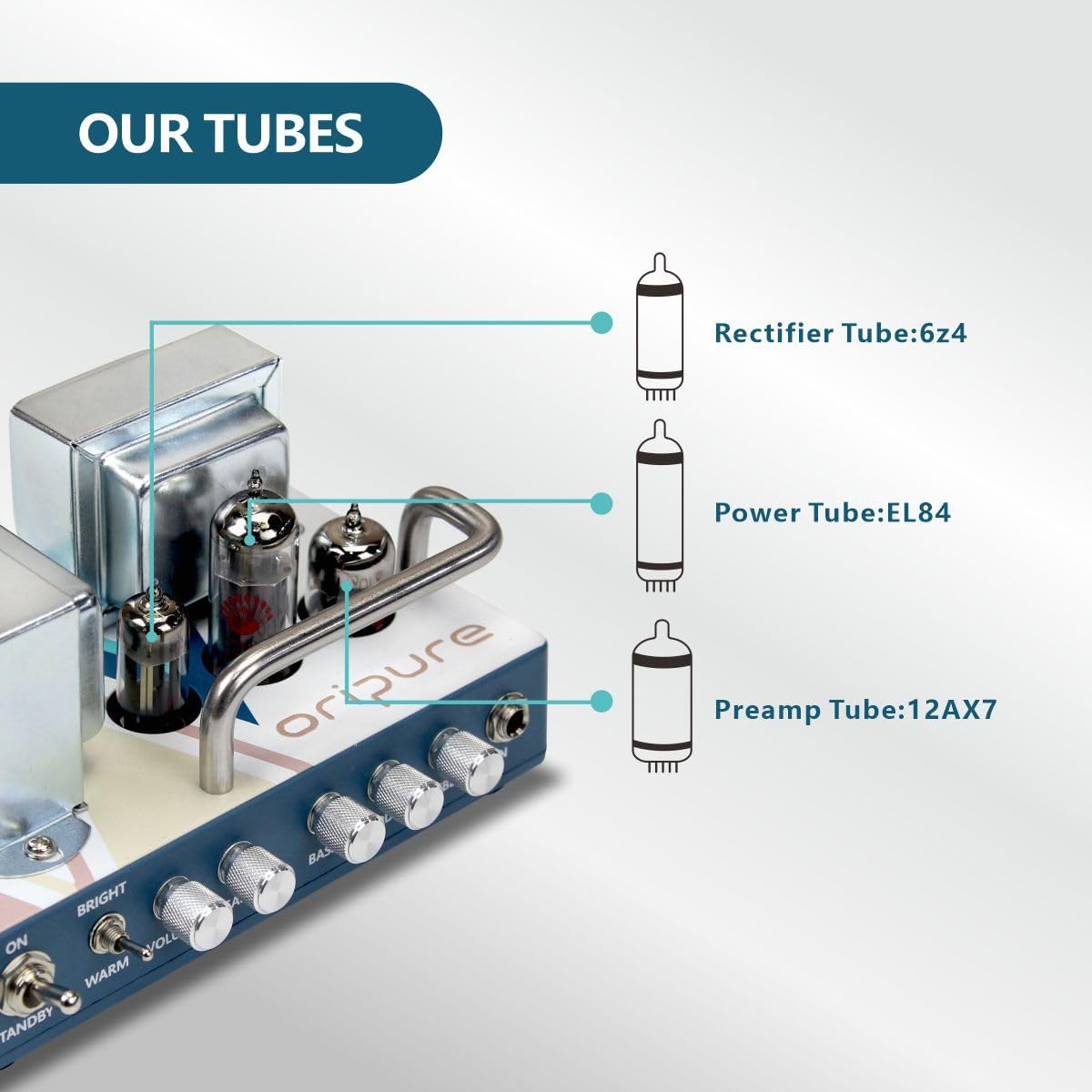 OriPure 5W All Tube Guitar Amplifier Head OA-H05