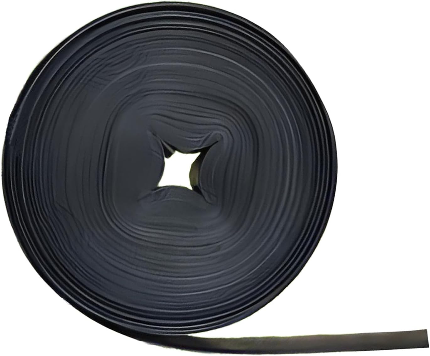 Black PE Backwash and Discharge Hose for Swimming Pools, Heavy Duty Reinforced Flat Pool Hose 100m 1.5inches