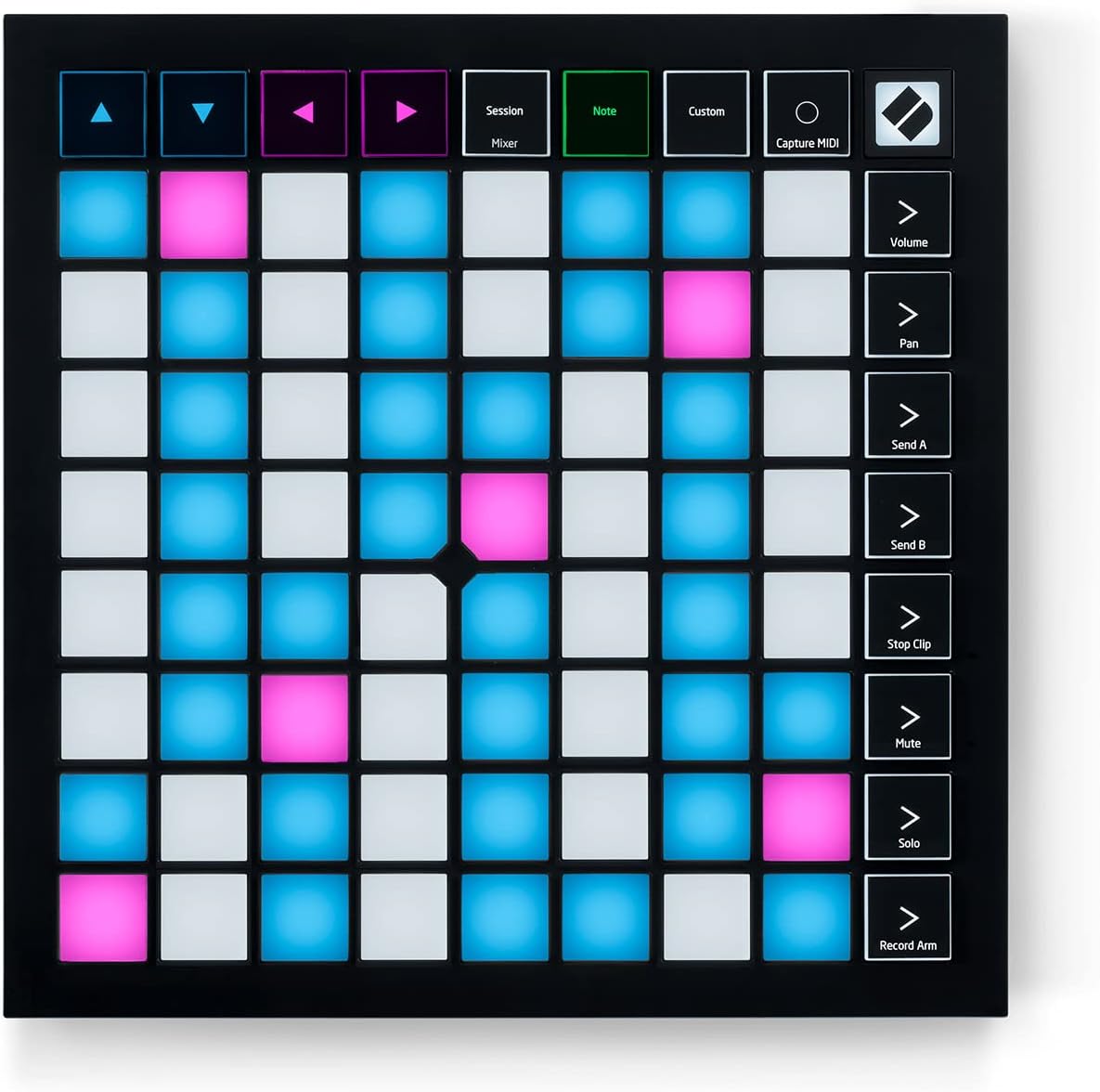 Novation Launchpad X Grid Controller Bundle with USB Hub and Austin Bazaar Polishing Cloth
