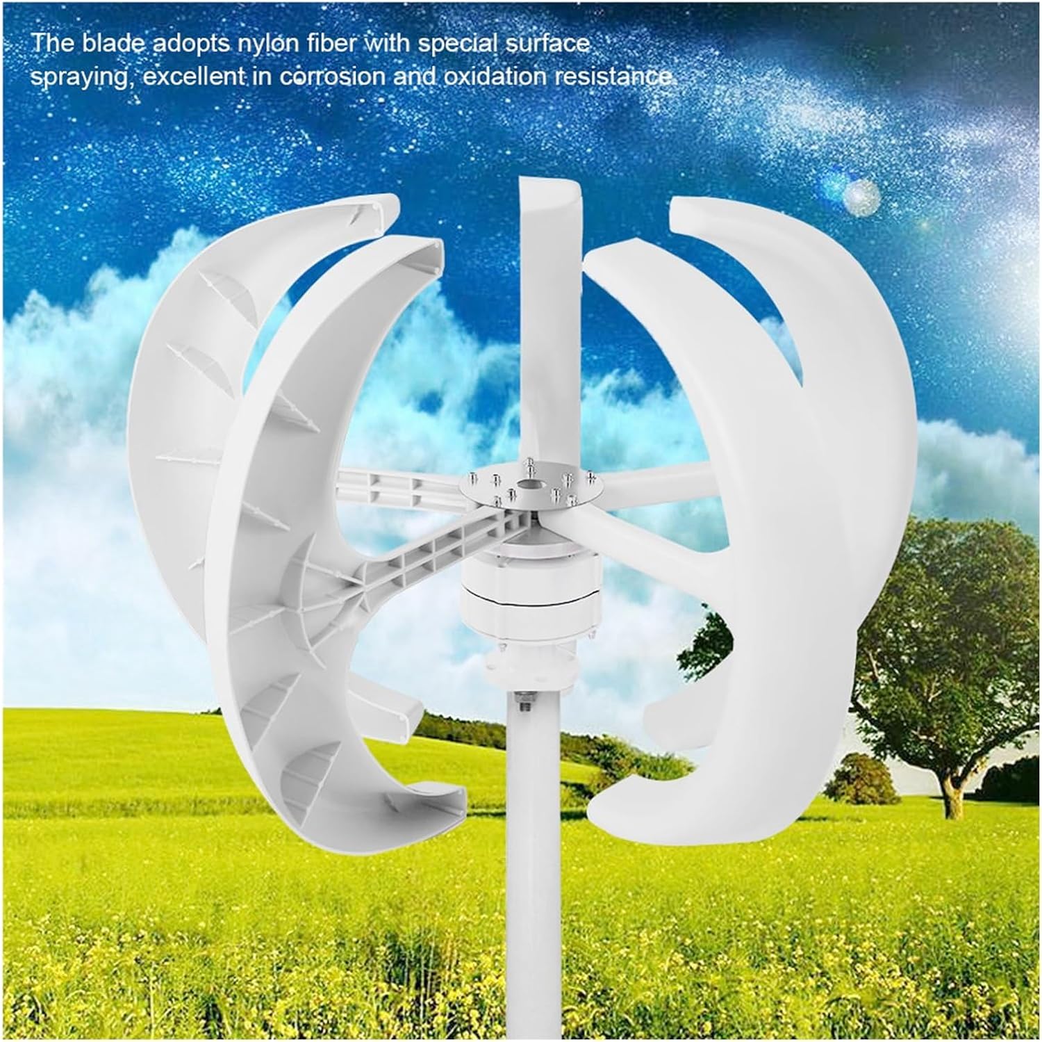 Wind Generator, Wind Generator 600W DC12V Vertical Kit Electricity Producer Equipment,for Home, Farm, RVs, Boats