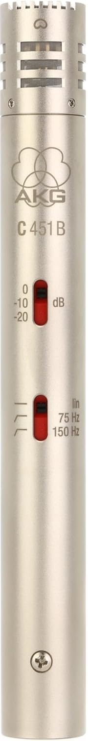 AKG C 451 B Reference Small-Diaphragm Condenser Microphone,Nickel,C451B