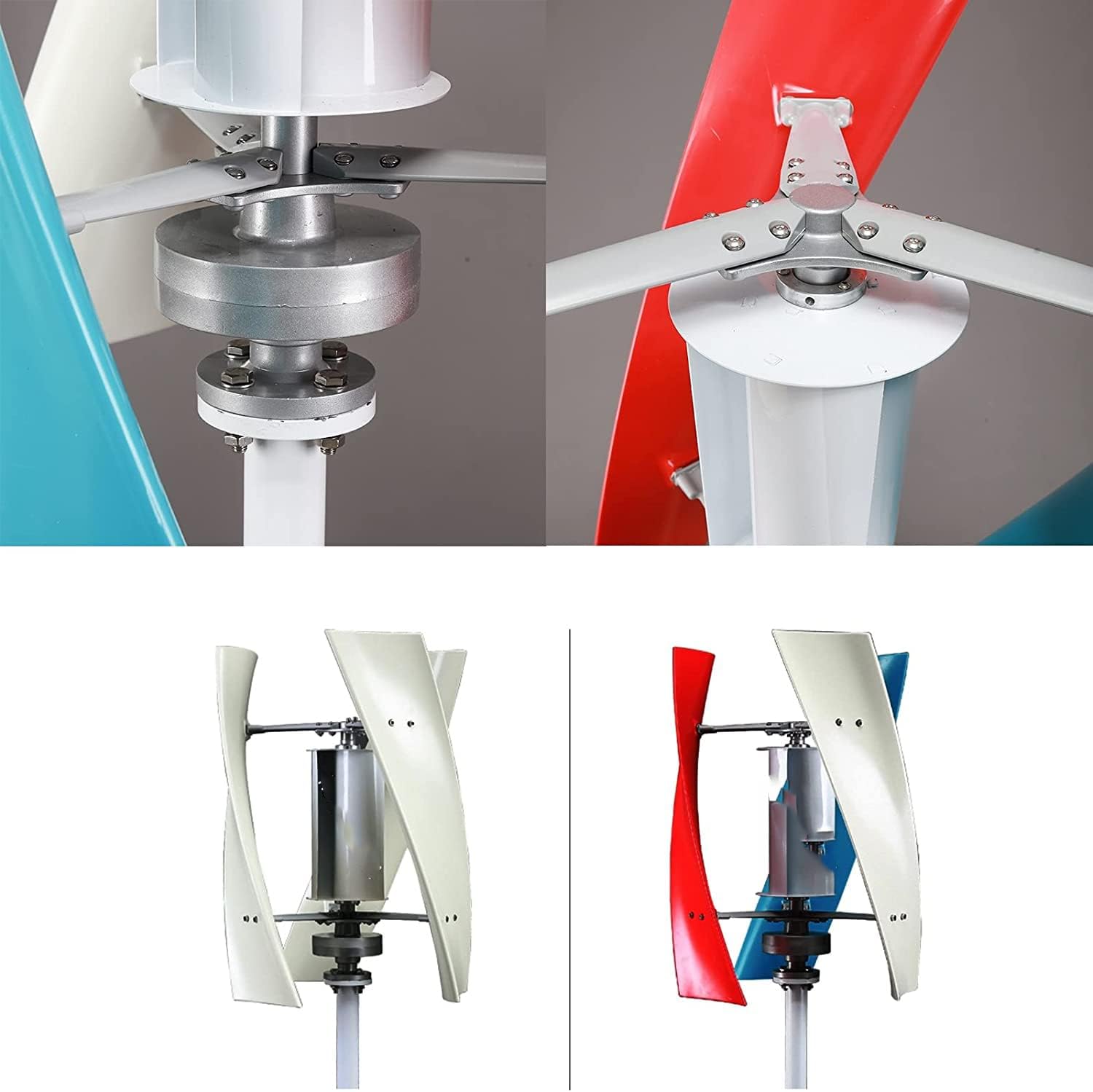 Low Noise 8000W Wind Turbine Generator for Home12v 24V 48V Vertical Axis Free Energy Windmill with Controller