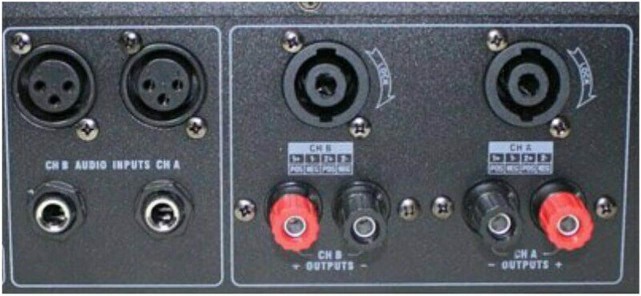 EMB Pro - PA4400 - Rack Mount Professional Power Amplifier - 2200 Watts PA Band Club