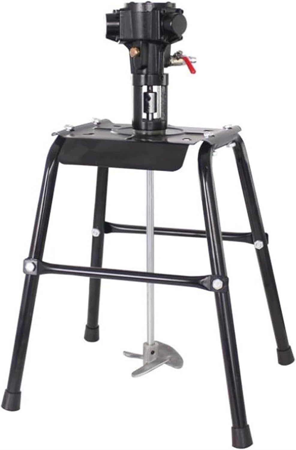 5 Gallon Platform Type Stirring Machine, 1/8HP Air Agitator, Air Agitator, Ink Coating Mixing Tool, Aluminum Alloy Steel Impeller Mixer, for Paint, Putty, Dye, Fodder(