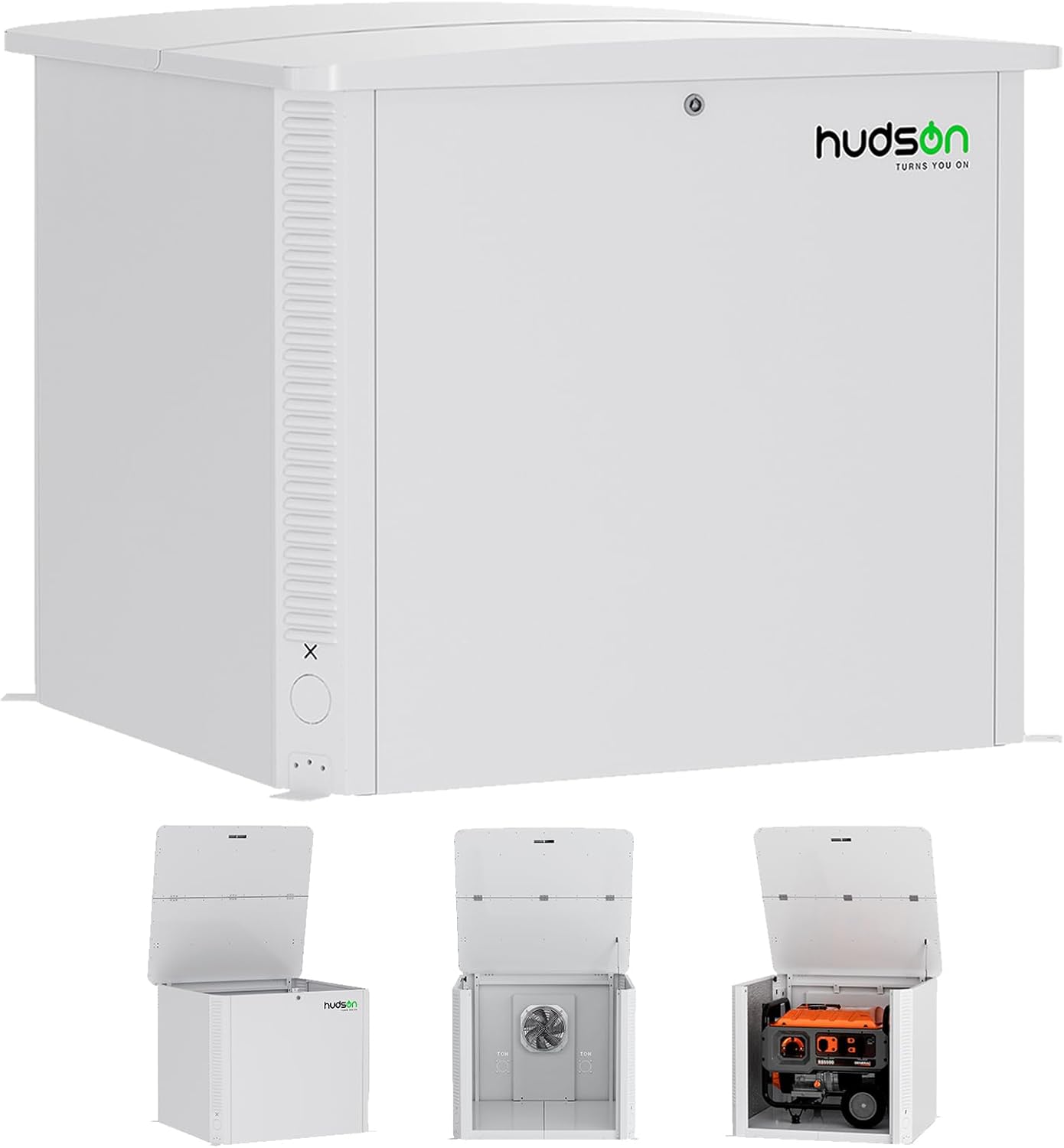 Hudson Generator Box, SD Aluminum Generator Enclosure with Ventilation, Heat Dissipation & Reduce Noise, Accommodates The Maximum Size of 39.4