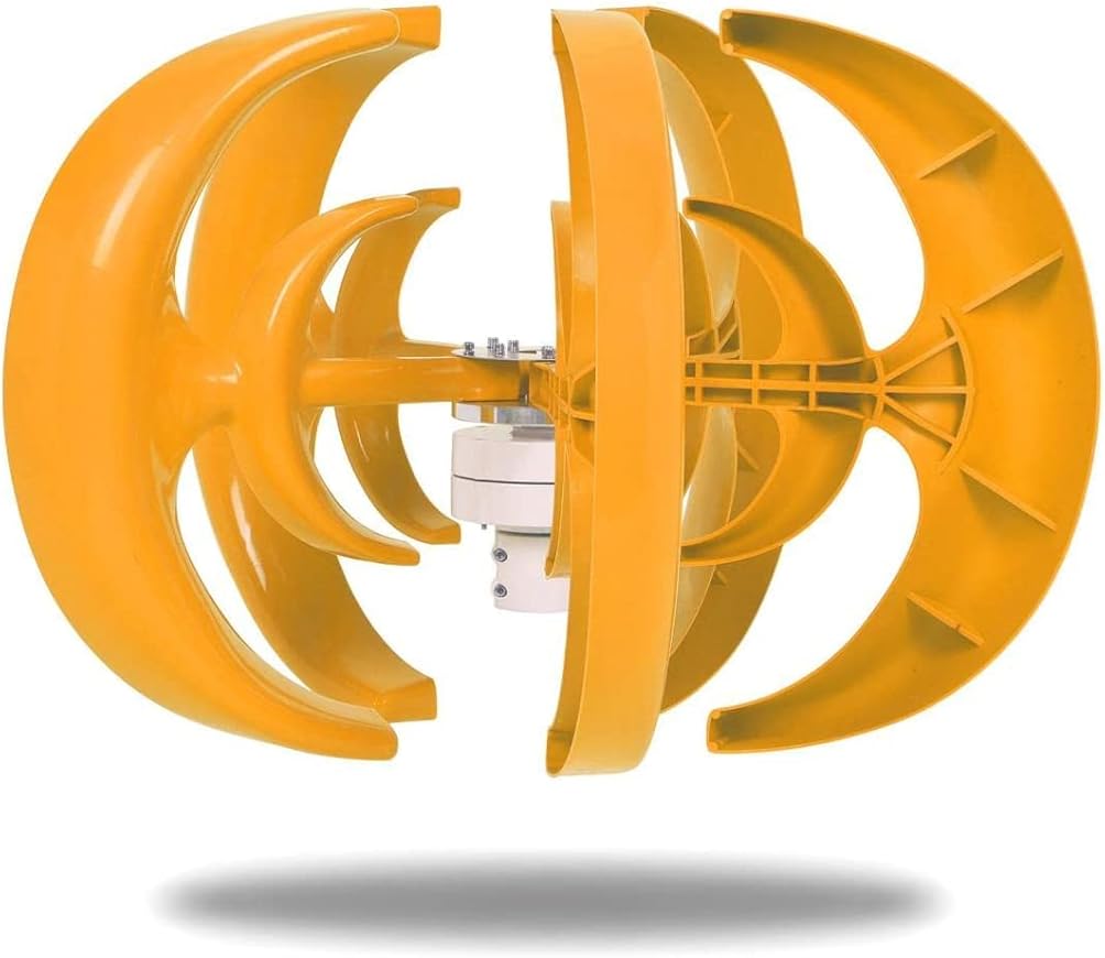 Wind Generator Kit Wind Turbine Generator Kit,12000w with 5 Blade, Wind Power Generator for Marine, RV, Home, Hybrid Solar Wind System