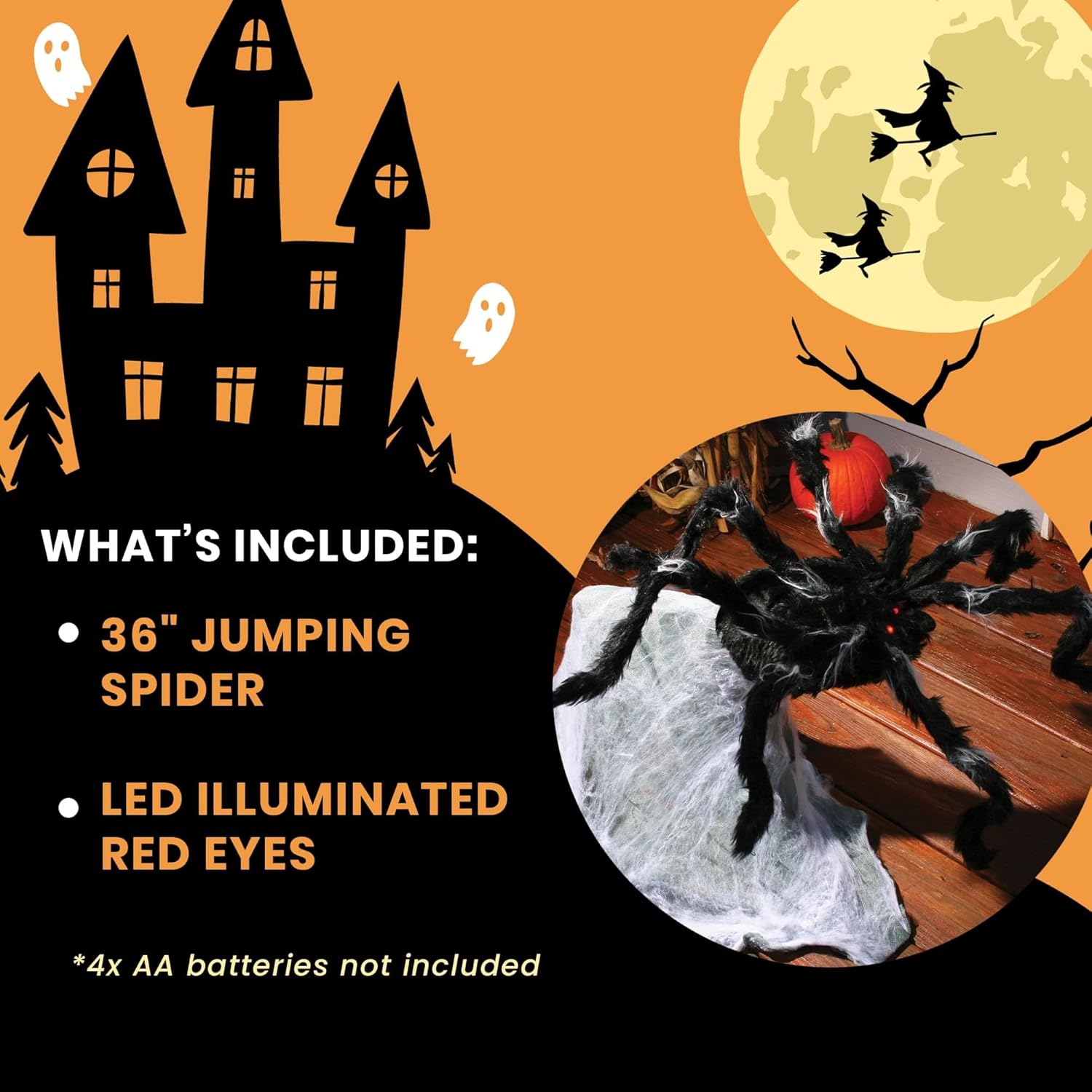 Fun World 36'' Giant Jumping Spider Standard