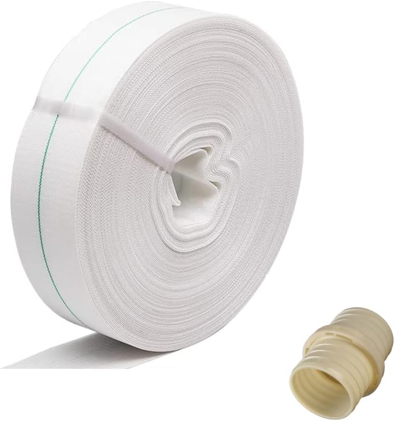 Heavy Duty Backwash Hose, General Purpose Lay Flat Water Discharge Pipe for Swimming Pool,Water Transfer Applications,6inch,100m