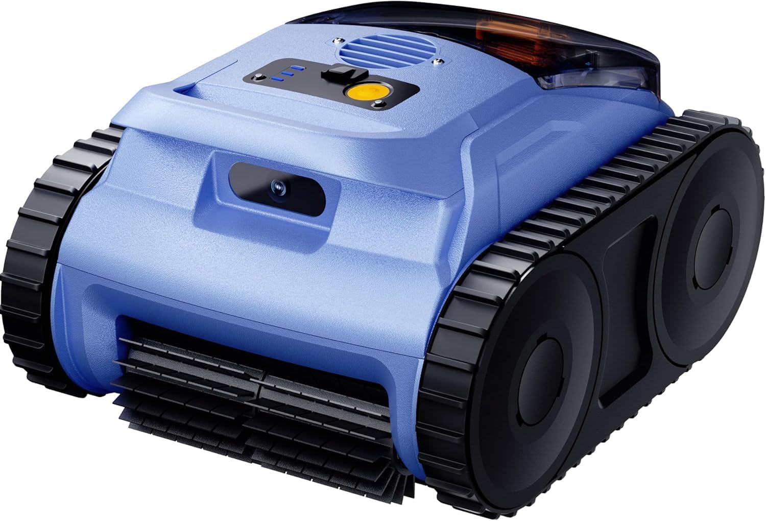 Cordless Robotic Pool Vacuum, Pool Cleaner with Track Drive & Sonar Navigation, 180W Brushless Motor, Wall & Waterline Climbing, 150-Min Runtime, for Inground & Above-Ground Pools up to 2150 Sq. Ft.