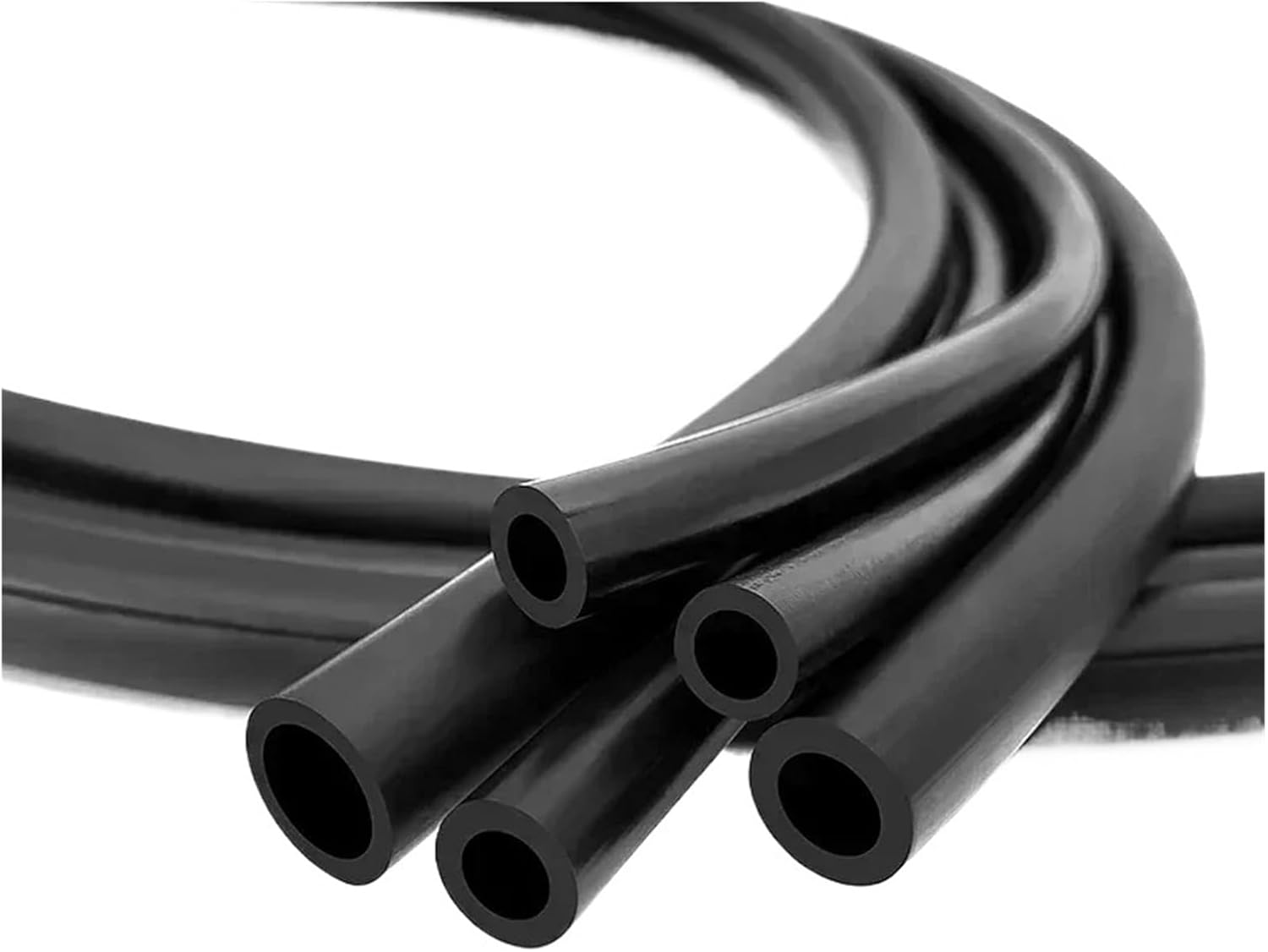 Revive Furniture 2M BlackRubber Hose I.D 2mm/3/4/5/6/7/8/9/10/13/16/19mm Flexible Fuel Line Pipe Heat Resistant Tank Tube(2M_ID 19XOD25MM)