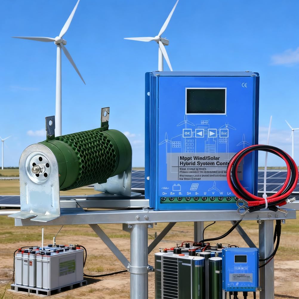 12v,HYZHANHONG High Performance Wind Solar Hybrid System Controller, Intelligent Wind/Solar Hybrid Charge Controller,with Resistor for Versatile Wind Turbine (48V-10000W)