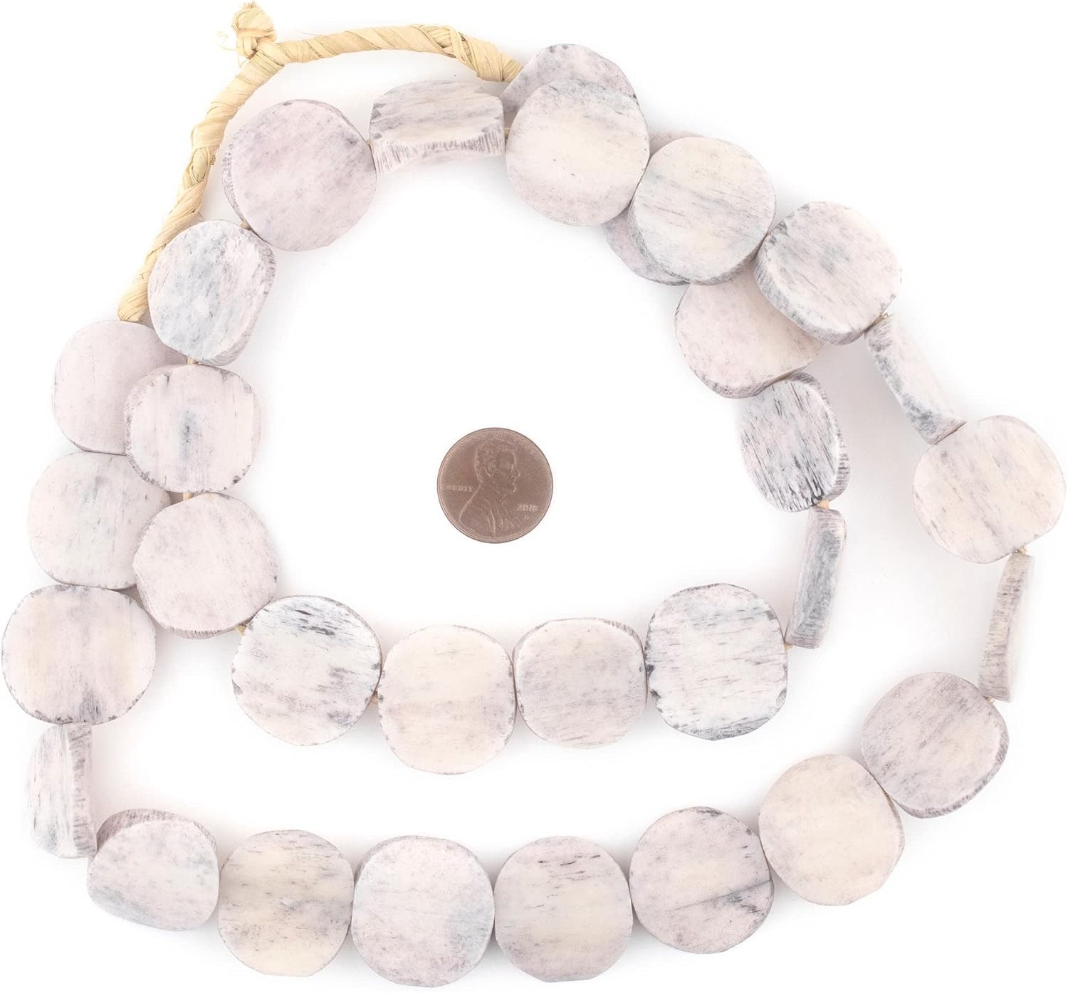 The Bead Chest Multicolor Kenya Resin Beads Long Strand 24mm African Mixed Large Hole 45-50 Inch Strand Handmade