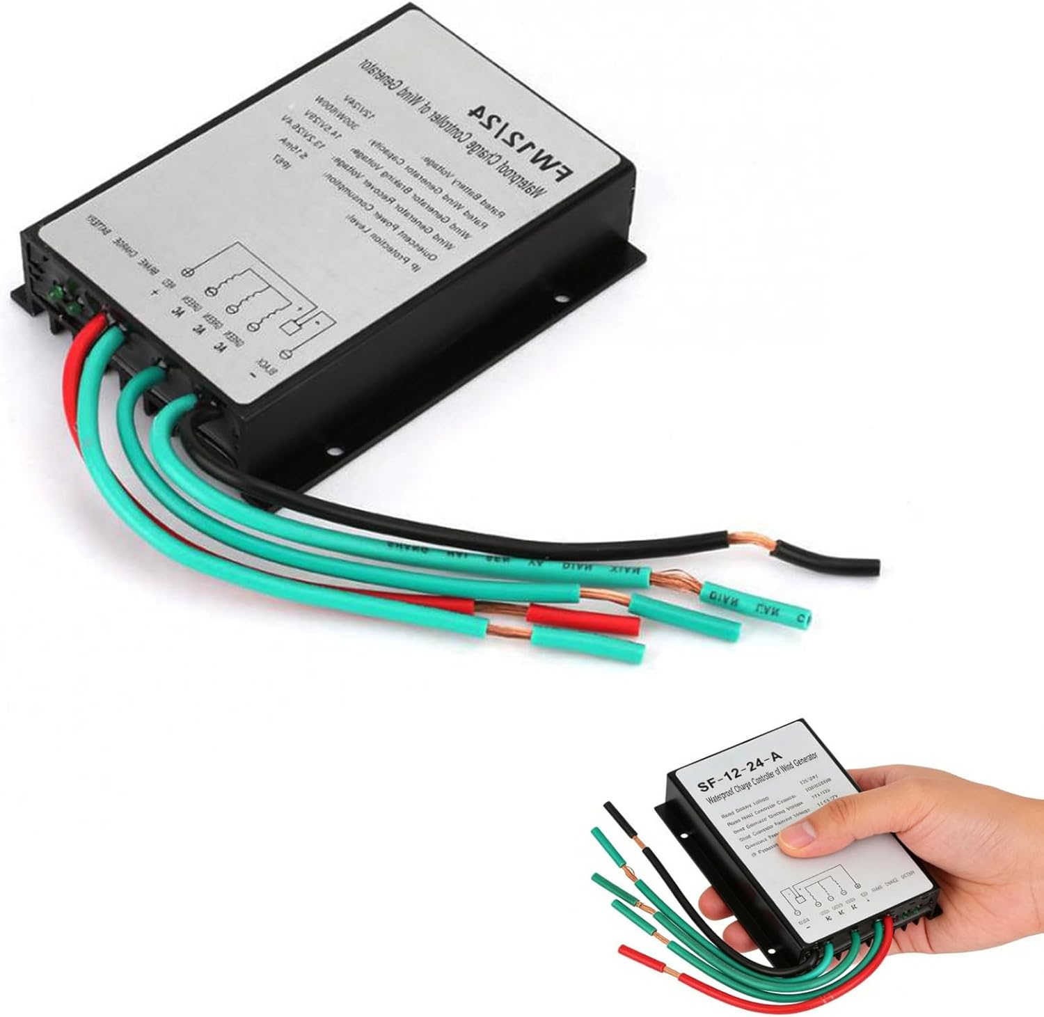 48v, 4500W Battery Charging Regulator DC12-48V Wind Turbine Generator Controller, IP67 Waterproof Automatic Controller,Suitable for Wind Turbines