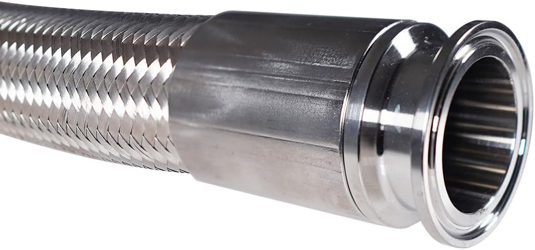 USA Lab 1.5 Tri Clamp Stainless Braided Hose w/PTFE Lining - USAlab