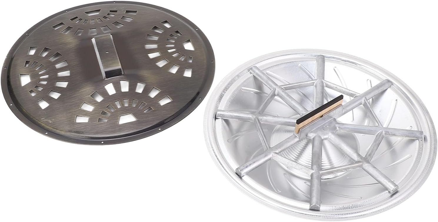 Bronze Resonator Guitar Parts Set Premium Construction Soundhole Screen Spider Bridge Saddle