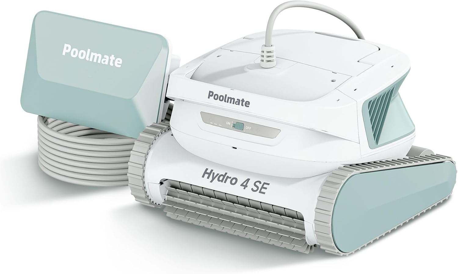 Poolmate Hydro 4 SE Robotic Pool Cleaner – Dual Filtration & Waterline Cleaning, Corded for Heavy-Duty Deep Clean, Smart App Control, Ultra Mode, Auto-Docking