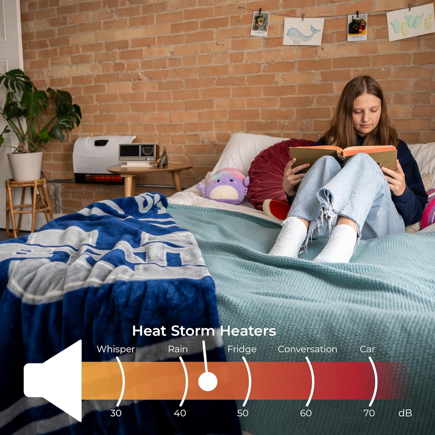 Heat Storm HS-1500-PHX-WIFI Infrared Heater, Wifi Wall Mounted