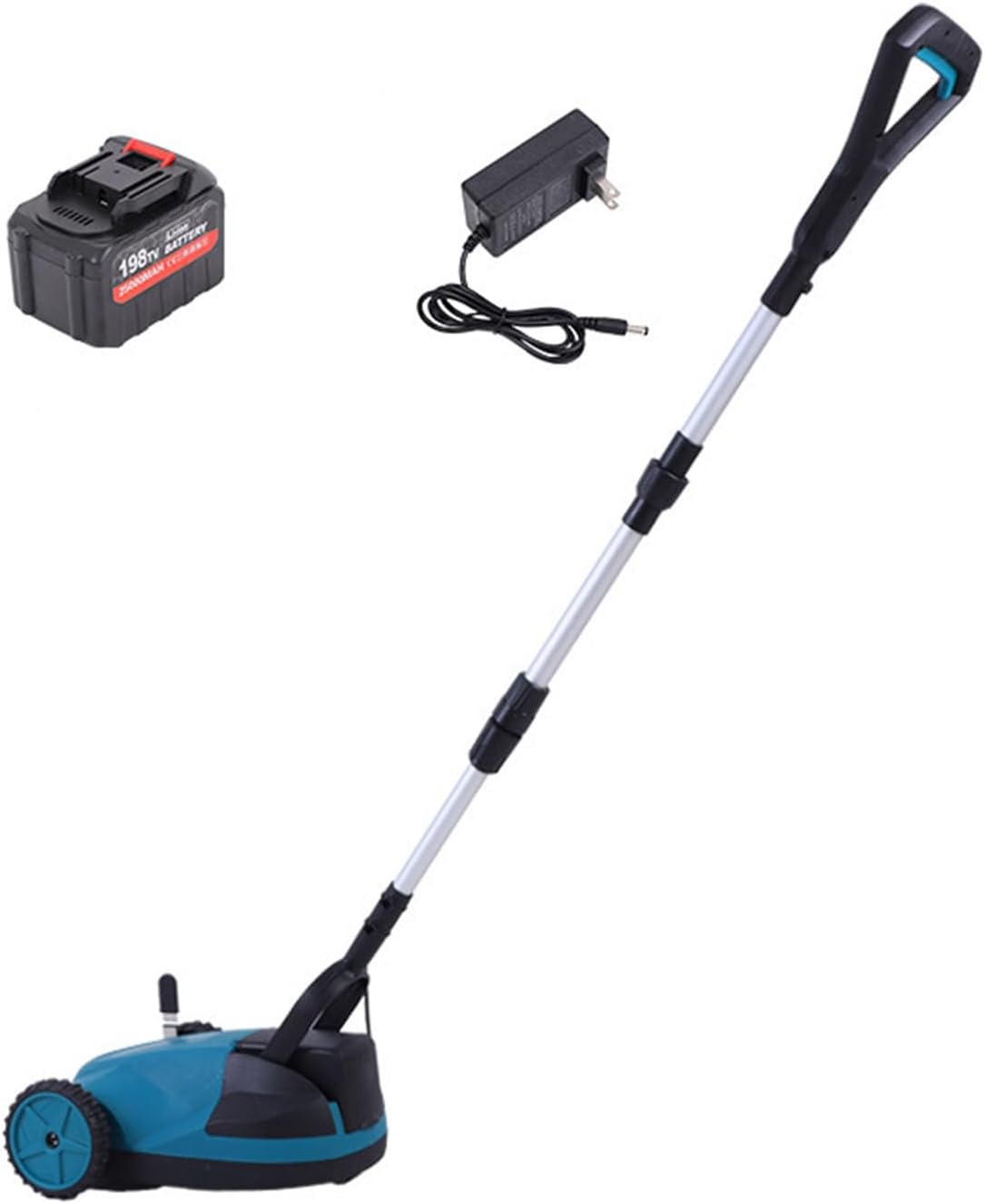 Electric Mower Cordless,Lightweight Electric Grass Cutter with 3 Adjustable Height,Brushless Motor Quiet Lawn Mower for Small Yards,One Battery one Charge