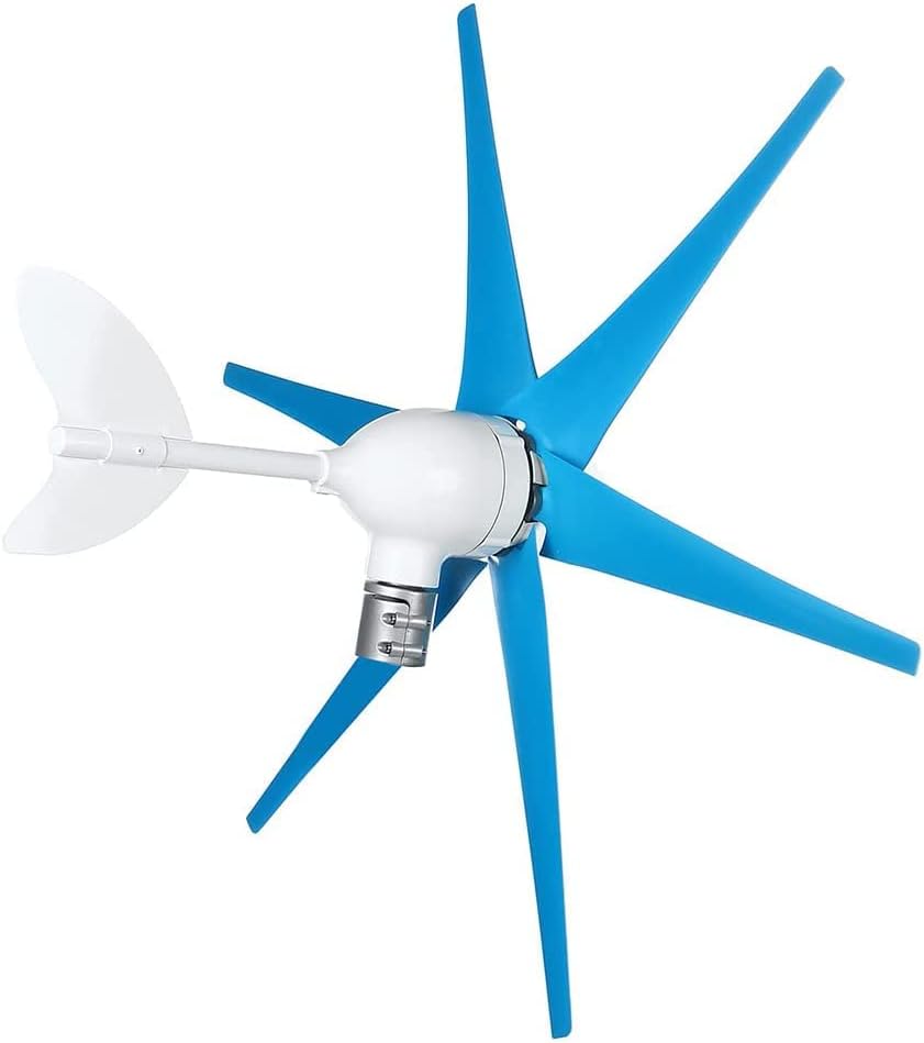 9000W Wind Turbine 6 Blade Kit Portable Vertical Axis Wind Turbine Generator Kit Suitable for Family Camping