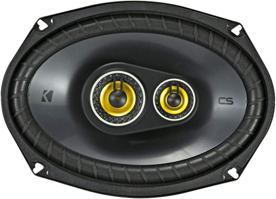 Kicker CS Series 150 Watt 6 x 9 Inch Car Audio Coaxial Speaker Pair, Black
