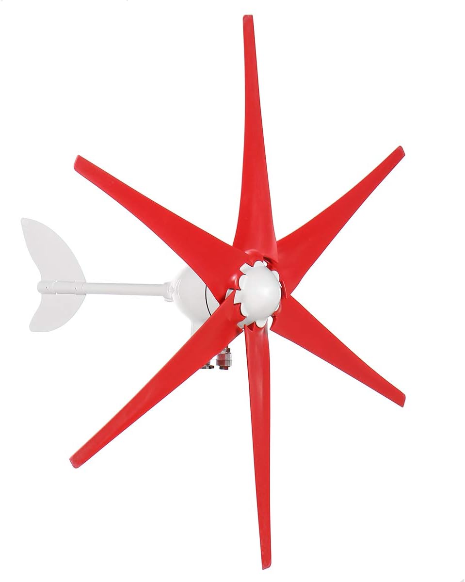 2400W 3/5/6 Blade Wind Turbines Generator High Conversion Rate Powerbank Motor Kit DC/AC 12/24V Windmill Energy Turbines Charge,12v,5 Blades