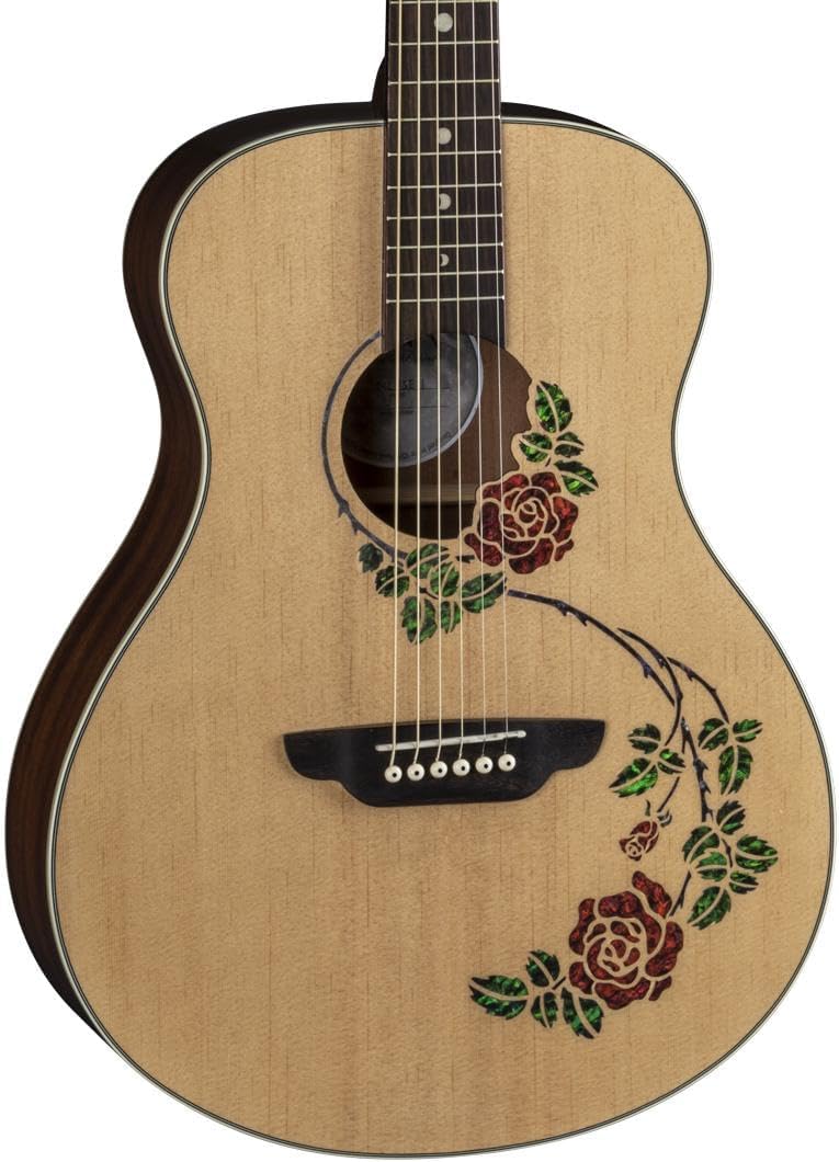 Luna Oracle Rose Acoustic-electric Guitar - Natural