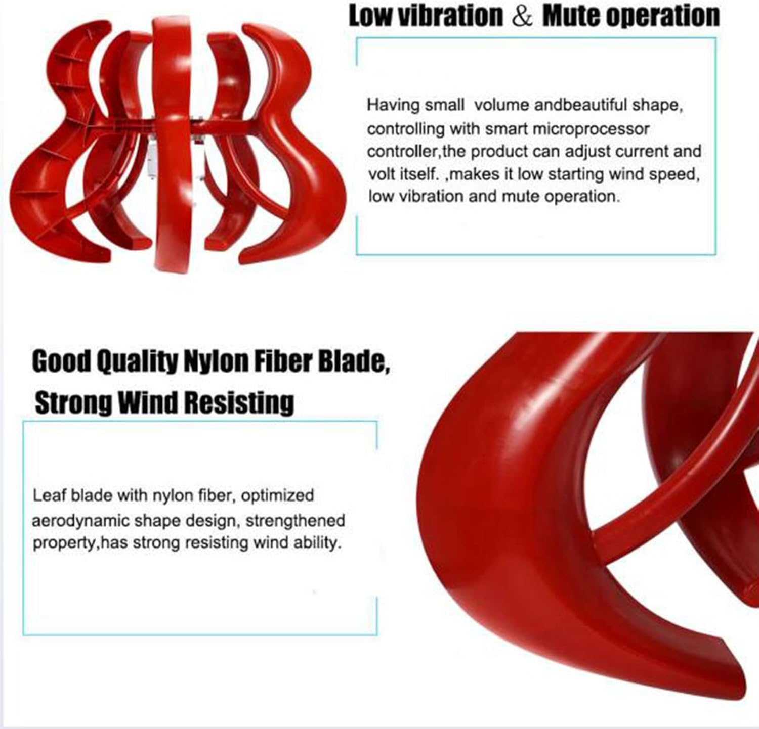 3 Phase AC Permanent Magnet Wind Generator Kit 12000W 12V/24V/48V/220V Vertical Wind Turbines Generator, for Outdoor Garden Streetlight