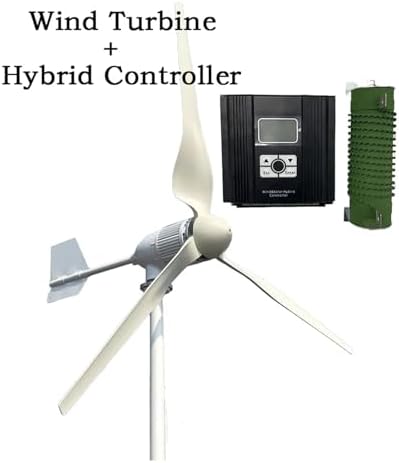 10KW Wind Turbine Generator Kit - Efficient Home Energy System, 12V/24V/48V/96V Output, Industrial Hybrid Control, Renewable Power Solution for Off-Grid Living