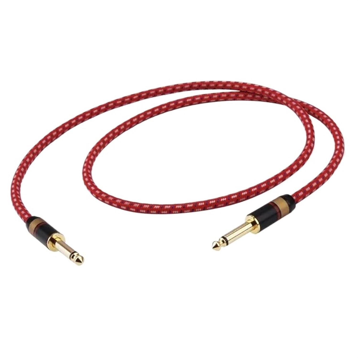 Pro Audio Cable Aux Guitar Cable 6.5mm to 6.5mm Jack Cable for Stereo Guitar Mixer Amplifier 6.35mm Aux Cable Metal Shell(300cm)