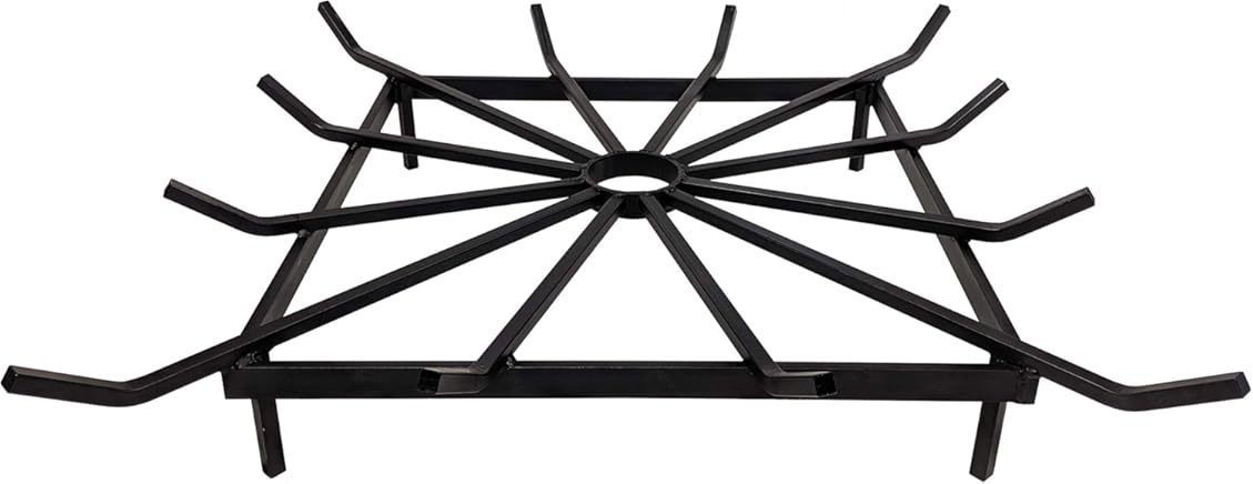 SteelFreak Square Wheel Fire Pit Grate - Made in The USA (28 x 28 Inch)
