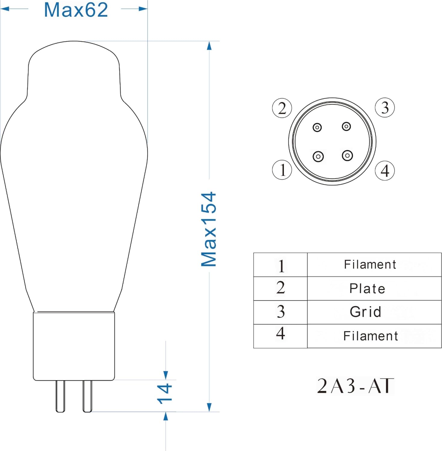 PSVANE Horizon Series 2A3-AT Vacuum Tube Amplifier Matched Pair (2 PACK)