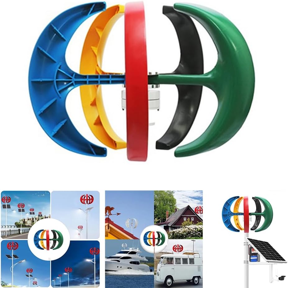 12V/24V/48V 1000W-3000W Vertical Axis Wind Turbine,No Noise Vertical Permanent Magnet Wind Turbine Generator(with Controller)