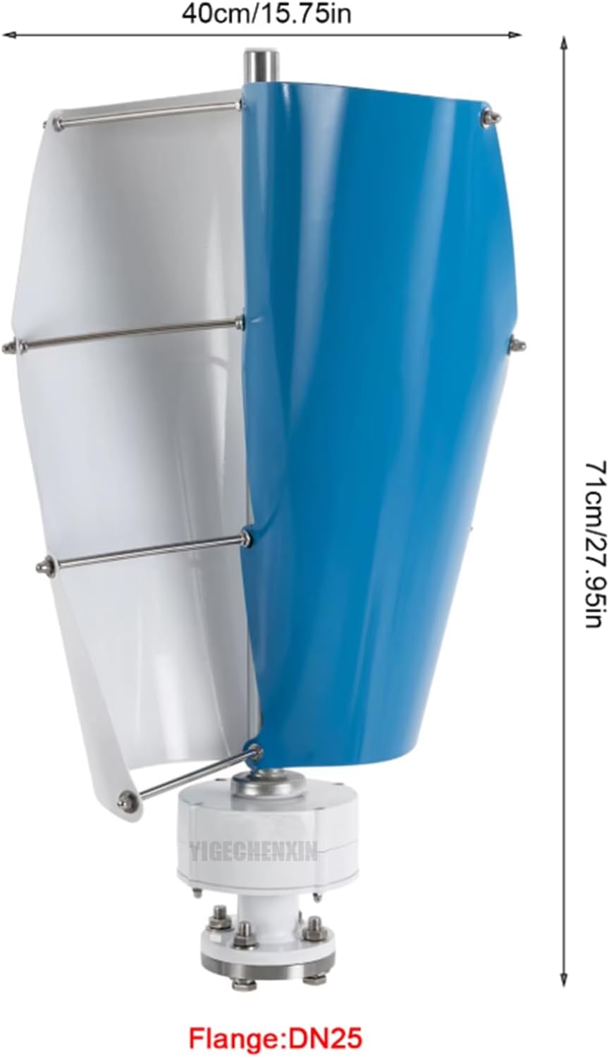 Wind Turbine Generator Kit, 2000W 12V/24V/48V/220V Maglev Wind Power Generator, W/2 Blades for Windmill Generator and Hybrid Solar Wind Syste