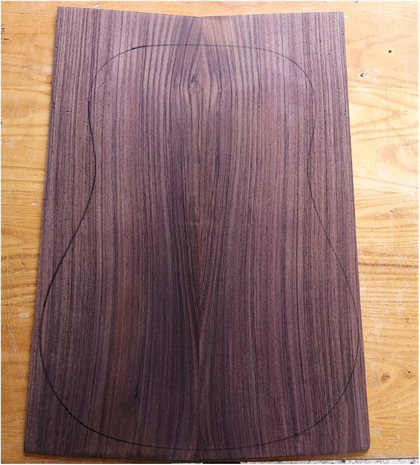 FLFL Rosewood Back and Side Board Guitar Making Material Accessories Unfinished Guitar Kit (Color : 10)