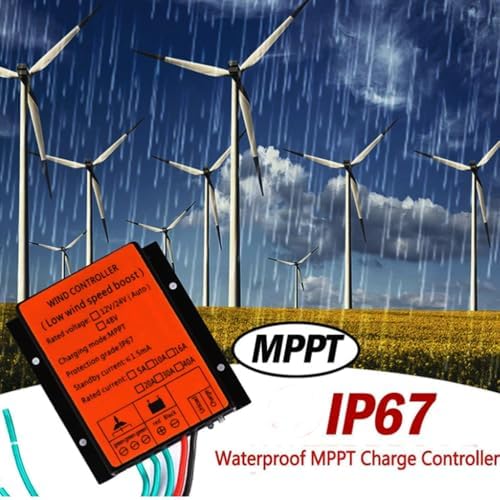 Kang 12000W MPPT Waterproof Wind Turbine Charge Controller 40A - Low Wind Speed Voltage Regulator for 12V, 24V, 48V & 220V Systems - Efficient Power Boosting Solution