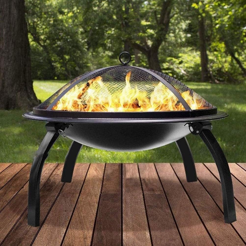 Outdoor Gas Fire Pit,Portable Heater 56cm Diameter Firepit Bowl