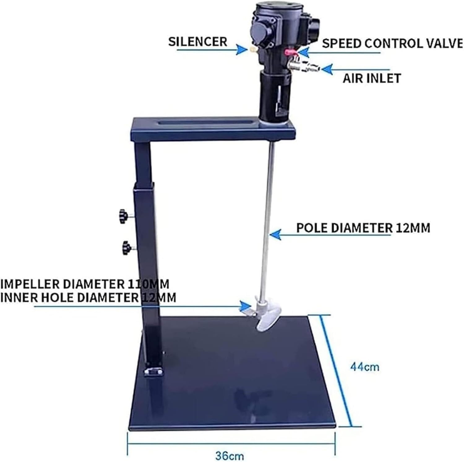 Pneumatic Paint Mixer Machine, Tank Barrel Mixing Stirrer Air Agitator, Paint Mixer Stirring Tool, for Ink dye Mixing Machine