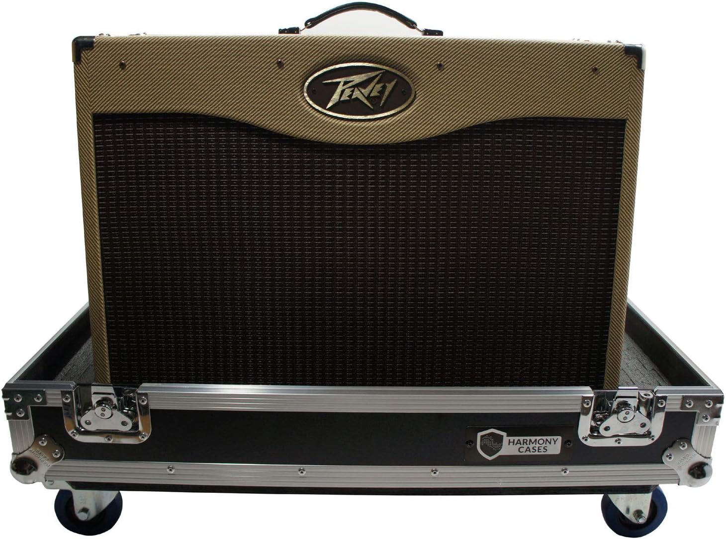 Harmony Audio HCGC212C Universal 2X12 Electric Guitar Combo Amp Rolling Flight Case