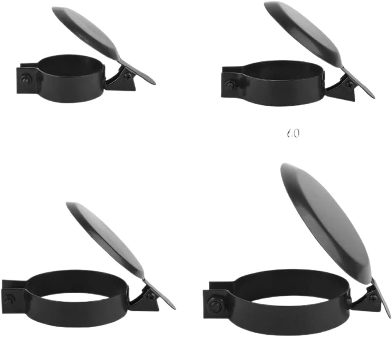 1pcs Generator exhaust pipe rain cap 50mm 60mm 75mm 90mm exhaust funnel rainproof bulldozer cover(60mm)