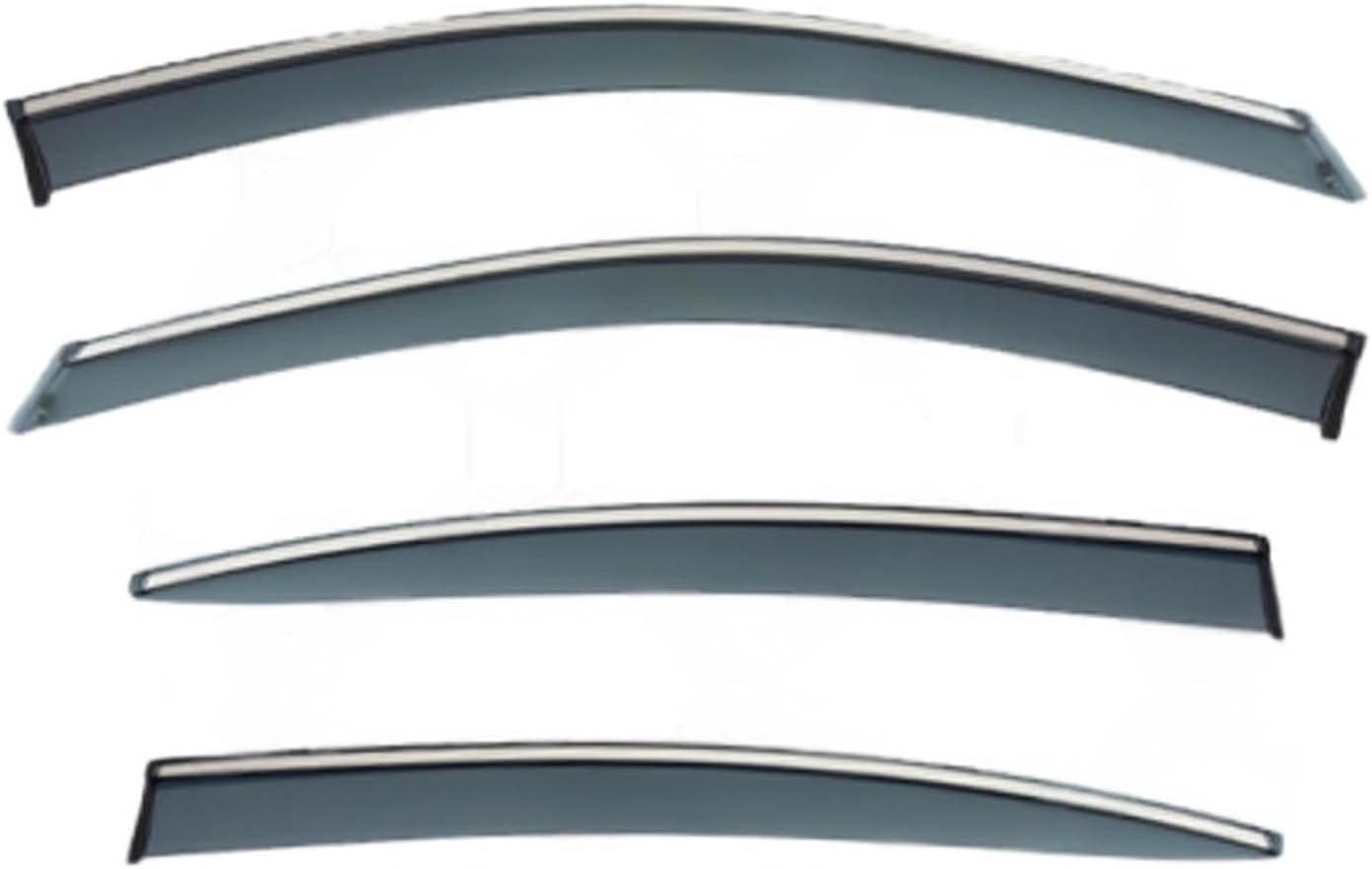 Window Deflectors for MG5 Sedan MK2-AP31 2020+, Sun Rain Guard Window Visors Vent Shades with Bright Stripes Car Accessories